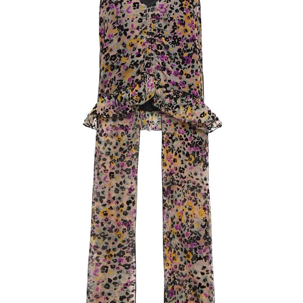 SOLD See by Chloe Paneled Devoré Silk Camisole - Picture 5 of 16